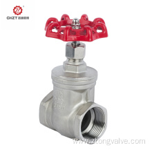 Stem gate valve for fluid